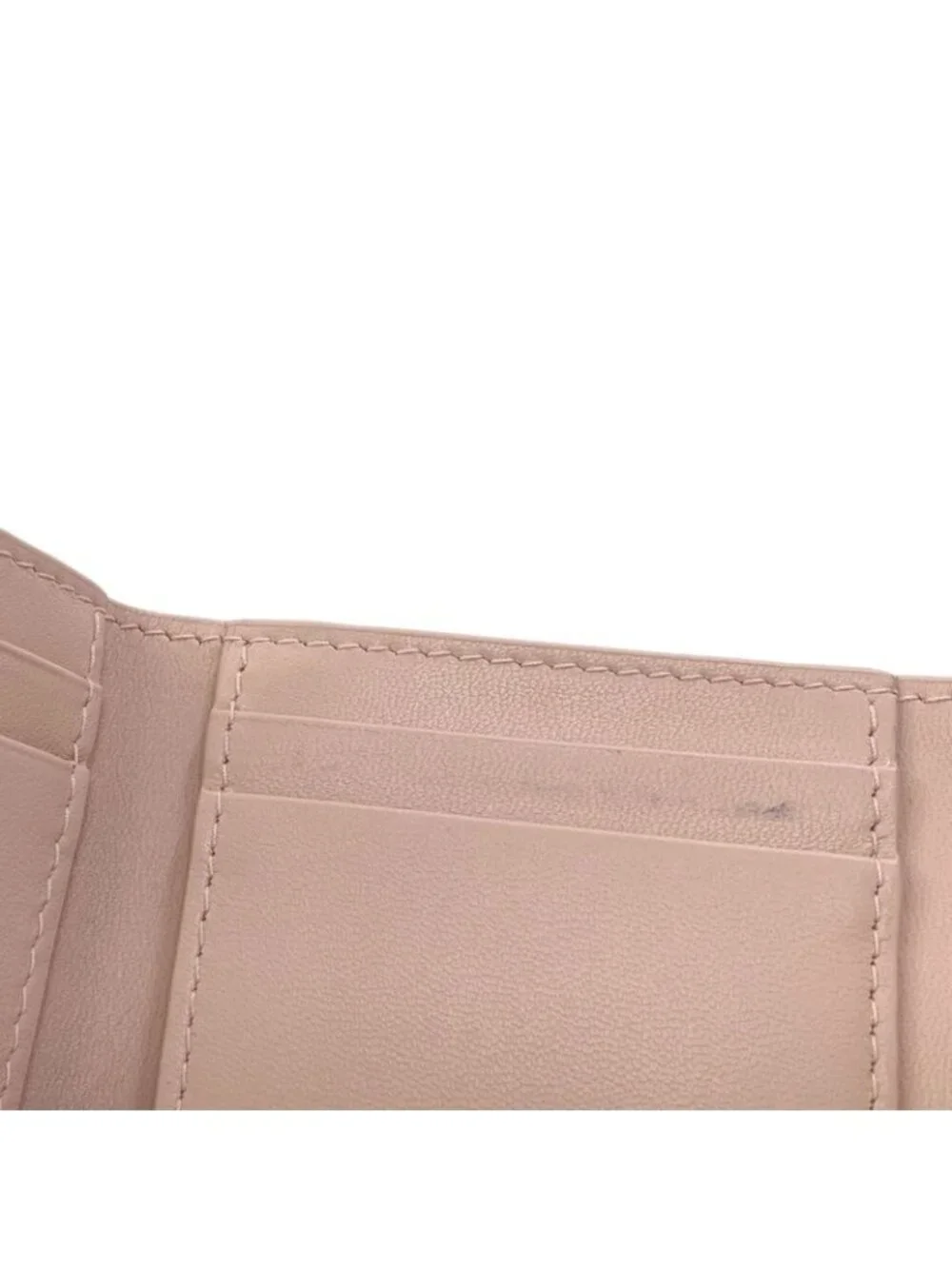Dior Lady Lotus Bifold Wallet Patent Leather